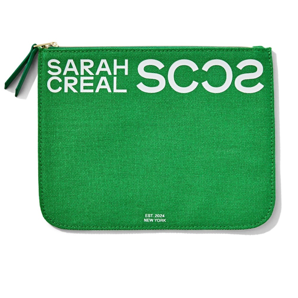 Sarah creak the signature Green pouch Bag